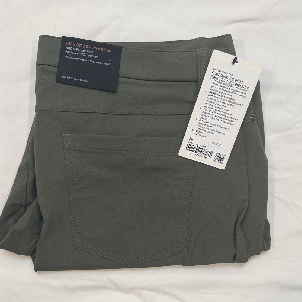 lululemon athletica Olive Green ABC Pants